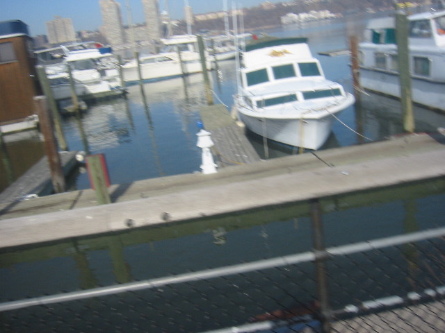 I tried to take a picture of a cool houseboat, but I was moving too fast.